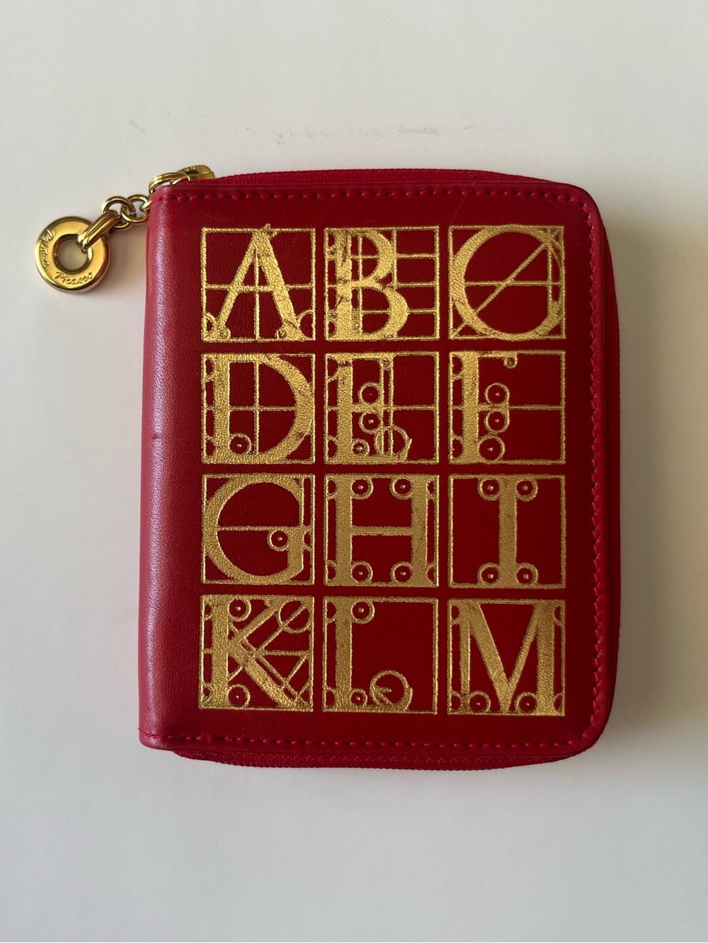 Rare 1980’s Paloma Picasso Red & Gold “Book” Leather Wallet